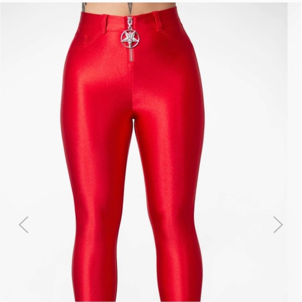 Killstar Obskura Red Disco Obskura Pants L/XL
